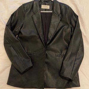 Glassons Vegan Leather Oversized Blazer